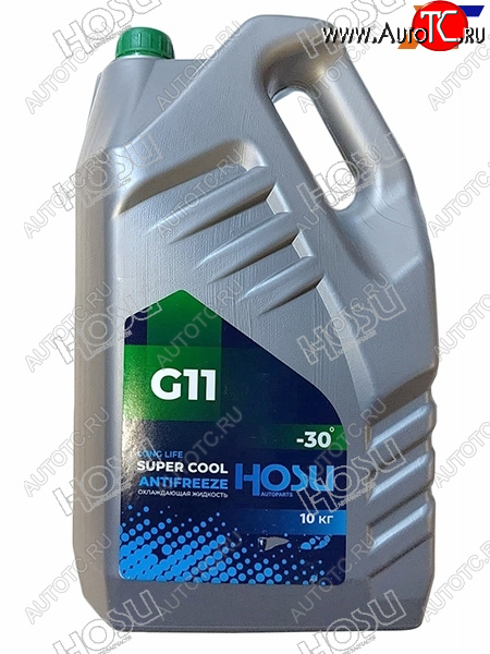 1 379 р. Антифриз (SUPER COOL G11 10 кг. -30 C Зелёный) HOSU HSCL0012  с доставкой в г. Тамбов