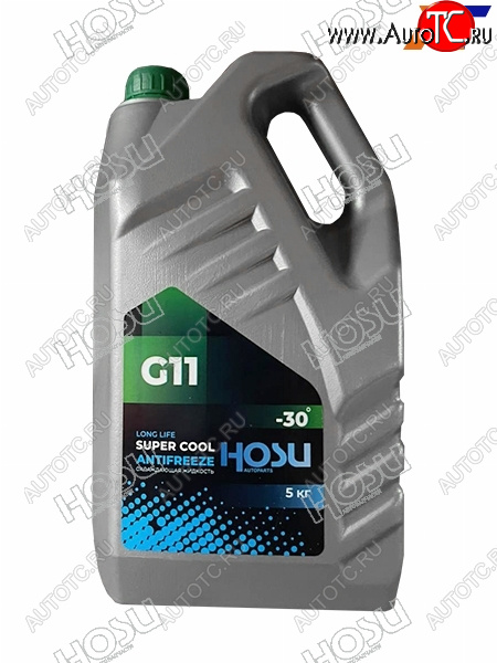 719 р. Антифриз (SUPER COOL G11 5 кг. -30 C Зелёный) HOSU HSCL0011  с доставкой в г. Тамбов