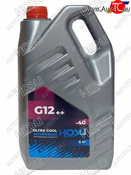 1 099 р. Антифриз (ULTRA COOL G12++ 5 кг. -40 C Розовый) HOSU HSCL0026  с доставкой в г. Тамбов
