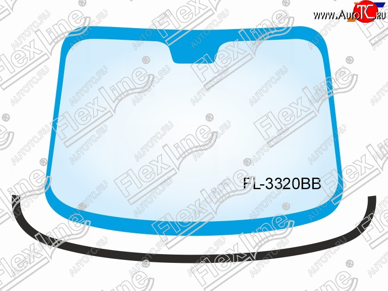 719 р. Молдинг лобового стекла (Снизу) FLEXLINE  Volvo V60 (2010-2018)  с доставкой в г. Тамбов