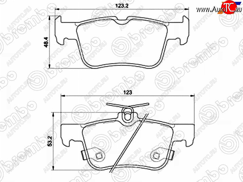 5 999 р. Колодки тормозные задние RH-LH SAT  Ford Galaxy  CK,CD390 - S-Max  CJ  с доставкой в г. Тамбов