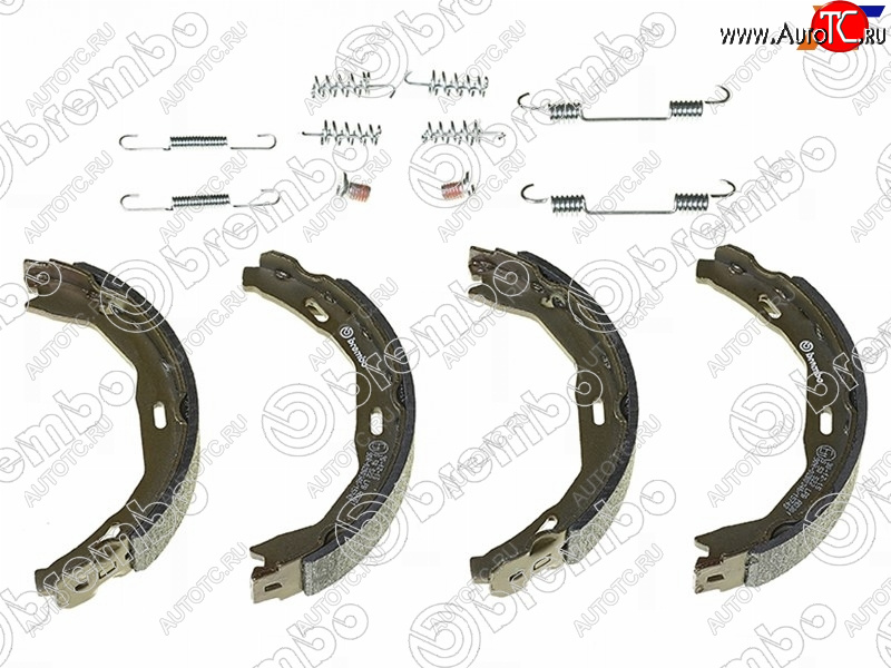 3 799 р. Колодки барабанные задние RH-LH SAT Mercedes-Benz C-Class W204 дорестайлинг седан (2007-2011)  с доставкой в г. Тамбов