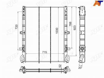 Радиатор SAT Scania 3-Series  бортовой грузовик (1987-1996)