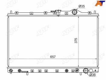Радиатор SAT Mitsubishi Chariot N30,N40 дорестайлинг (1991-1994)