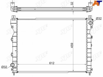 Радиатор охлаждающей жидкости SAT  Land Rover (Ленд) Freelander (Фриландер)  1 (1997-2006) 1
