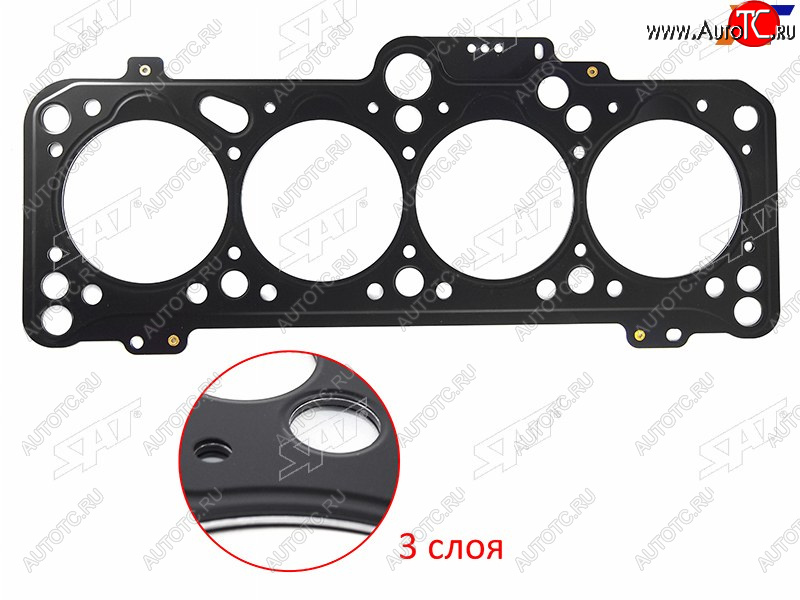 1 099 р. Прокладка ГБЦ SAT  Audi 80 (B2 купе,  B3,  B4), Skoda Felicia, Volkswagen Felicia  с доставкой в г. Тамбов