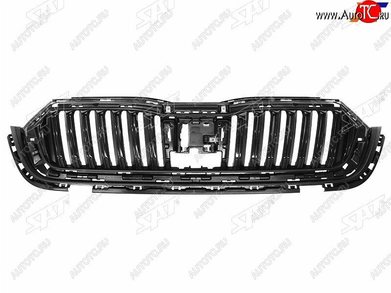 5 949 р. Решетка радиатора SAT  Skoda Octavia  А8 (2019-2022) лифтбэк (молдинг хром)  с доставкой в г. Тамбов