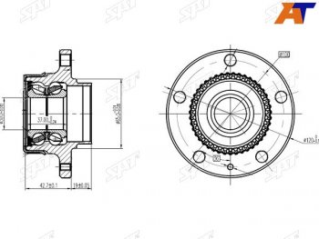 Ступичный узел задн. SAT Seat Leon 1M хэтчбэк 5 дв. (1998-2006)