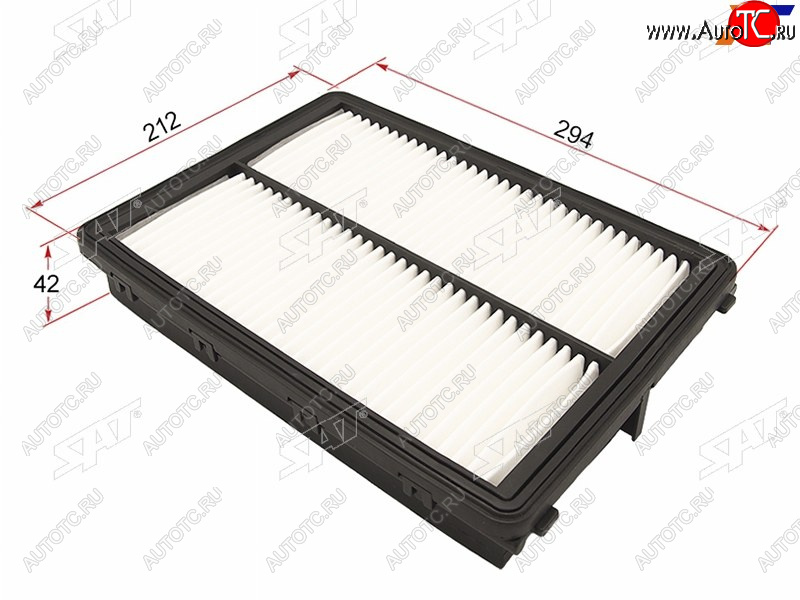 319 р. Фильтр воздушный SAT  Hyundai Santa Fe ( CM,  TM) (2009-2022), KIA Sorento  UM/Prime (2014-2020)  с доставкой в г. Тамбов