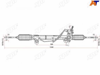 13 999 р. Рейка рулевая LHD SAT  Toyota Land Cruiser Prado  J150 (2009-2024) дорестайлинг, 1-ый рестайлинг, 2-ой рестайлинг, 3-ий рестайлинг  с доставкой в г. Тамбов. Увеличить фотографию 1