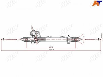 Рейка рулевая MCU15 4WD LHD SAT Lexus RX300 XU30 дорестайлинг (2003-2006)