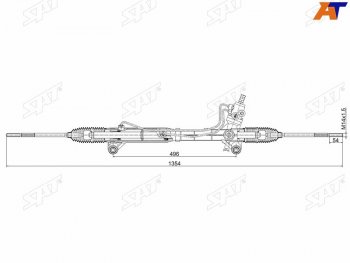 16 349 р. Рейка рулевая LHD SAT Suzuki Grand Vitara JT 5 дверей 2-ой рестайлинг (2012-2016)  с доставкой в г. Тамбов. Увеличить фотографию 1