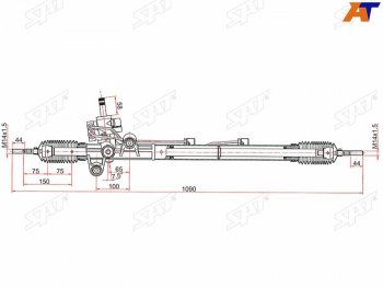 13 349 р. Рейка рулевая 2,4 LHD SAT Honda Accord CS купе дорестайлинг (2008-2010)  с доставкой в г. Тамбов. Увеличить фотографию 1