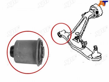 369 р. Сайлентблок переднего нижнего рычага FR SAT  Nissan Wingroad  2 Y11 (1999-2005) дорестайлинг универсал, рестайлинг универсал  с доставкой в г. Тамбов. Увеличить фотографию 3