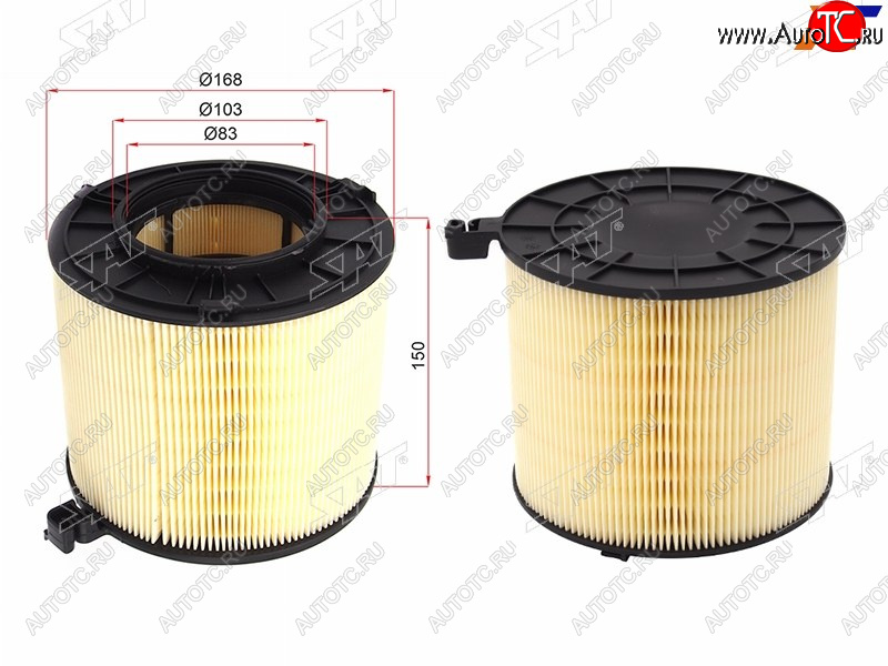 679 р. Фильтр воздушный SAT  Audi A4  B9 - S5  8T  с доставкой в г. Тамбов