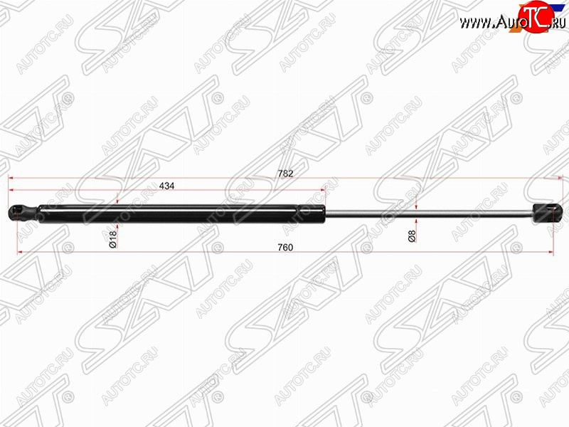 749 р. Упор капота SAT  Audi A4  B8 - A5 ( 8T,  F5)  с доставкой в г. Тамбов