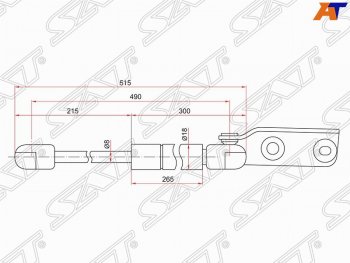 979 р. Правый упор крышки багажника SAT Nissan AD Y11 (1999-2008)  с доставкой в г. Тамбов. Увеличить фотографию 1