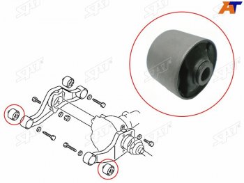 349 р. Сайлентблок подушки переднего дифференциала FR SAT Mitsubishi Montero V60 5 дв. рестайлинг (1999-2006)  с доставкой в г. Тамбов. Увеличить фотографию 1