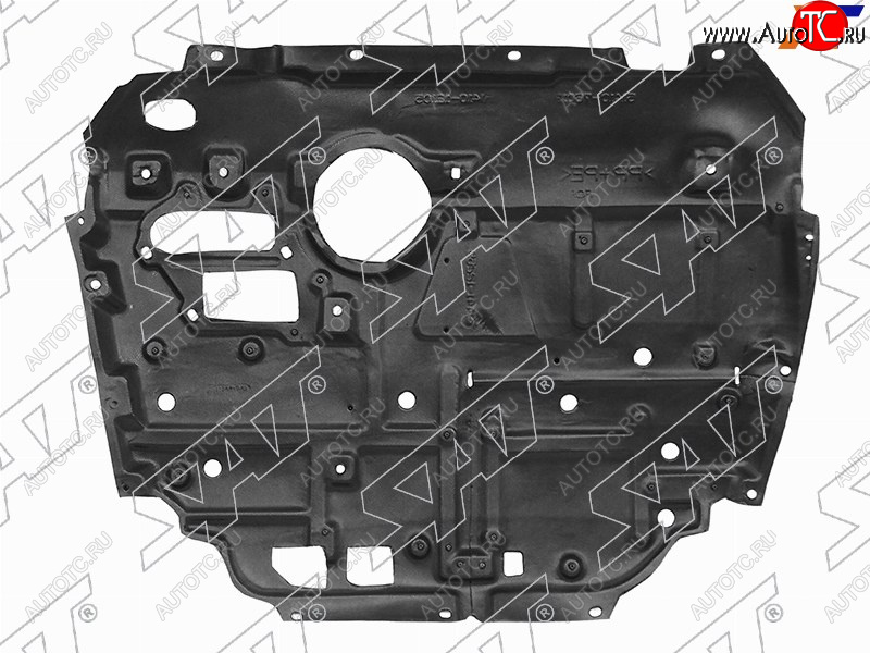 6 299 р. Защита картера двигателя SAT  Toyota Prius ( XW30,  Alfa лифтбек) (2009-2016) дорестайлинг, рестайлинг, рестайлинг лифтбэк  с доставкой в г. Тамбов