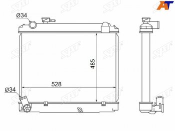 Радиатор SAT Toyota Town Ace 3 (1996-2008)