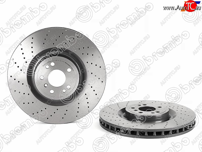 12 599 р. Диск тормозной передний Ø 375mm BREMBO Mercedes-Benz ML class W166 (2011-2015)  с доставкой в г. Тамбов