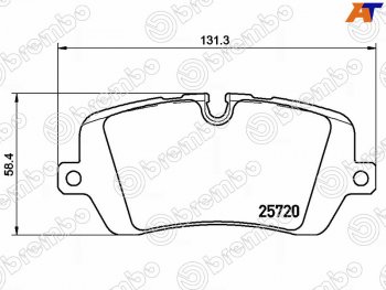 Колодки тормозные зад RH-LH SAT Land Rover (Ленд) Range Rover Sport (ранж)  2 L494 (2013-2024) 2 L494 дорестайлинг, рестайлинг