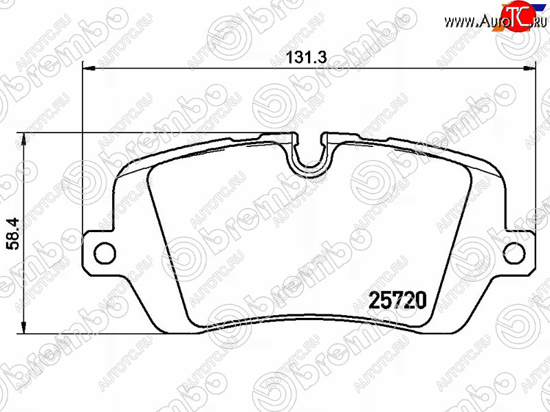 5 799 р. Колодки тормозные зад RH-LH SAT  Land Rover Range Rover Sport  2 L494 (2013-2024) дорестайлинг, рестайлинг  с доставкой в г. Тамбов