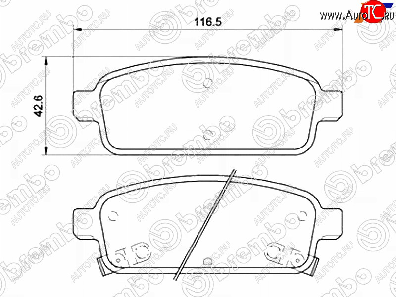 3 069 р. Колодки тормозные задние RH-LH SAT Chevrolet Cruze J300 седан дорестайлинг (2009-2012)  с доставкой в г. Тамбов