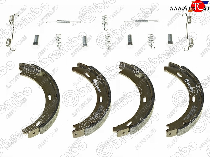 2 199 р. Колодки барабанные задние RH-LH SAT Mercedes-Benz C-Class W203 дорестайлинг седан (2000-2004)  с доставкой в г. Тамбов