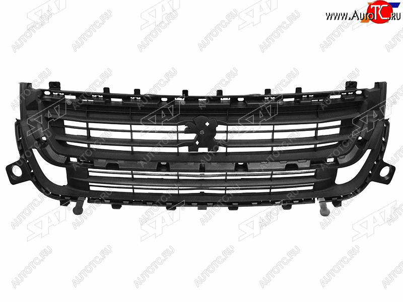 7 849 р. Решетка радиатора SAT  Peugeot Partner  B9 (2015-2018) 2-ой рестайлинг (неокрашенная)  с доставкой в г. Тамбов
