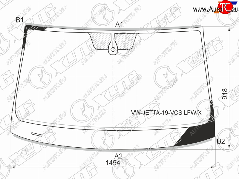 13 499 р. Стекло лобовое (Датчик дождя Молдинг) XYG  Volkswagen Jetta  A7 (2018-2022) седан дорестайлинг  с доставкой в г. Тамбов