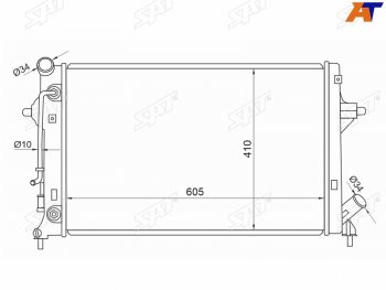 Радиатор охлаждающей жидкости SAT  KIA Seltos (2019-2024)