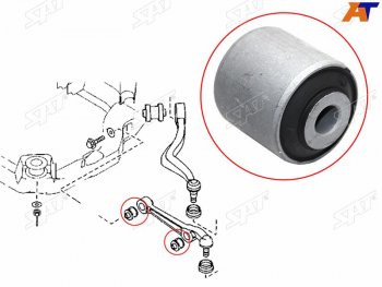349 р. Сайлентблок рычага нижний прямого (ближ к шар) FR-FL SAT Mazda 6 GG седан дорестайлинг (2002-2005)  с доставкой в г. Тамбов. Увеличить фотографию 1