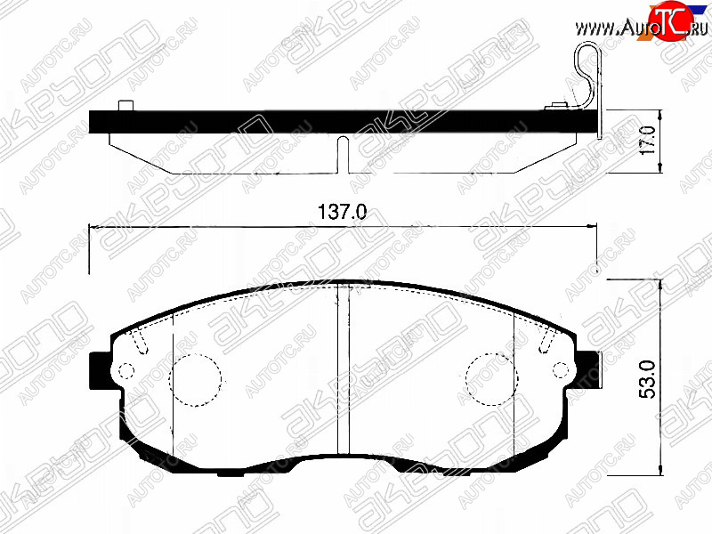 2 069 р. Колодки тормозные перед FR-FL SAT Nissan Teana 2 J32 дорестайлинг (2008-2011)  с доставкой в г. Тамбов