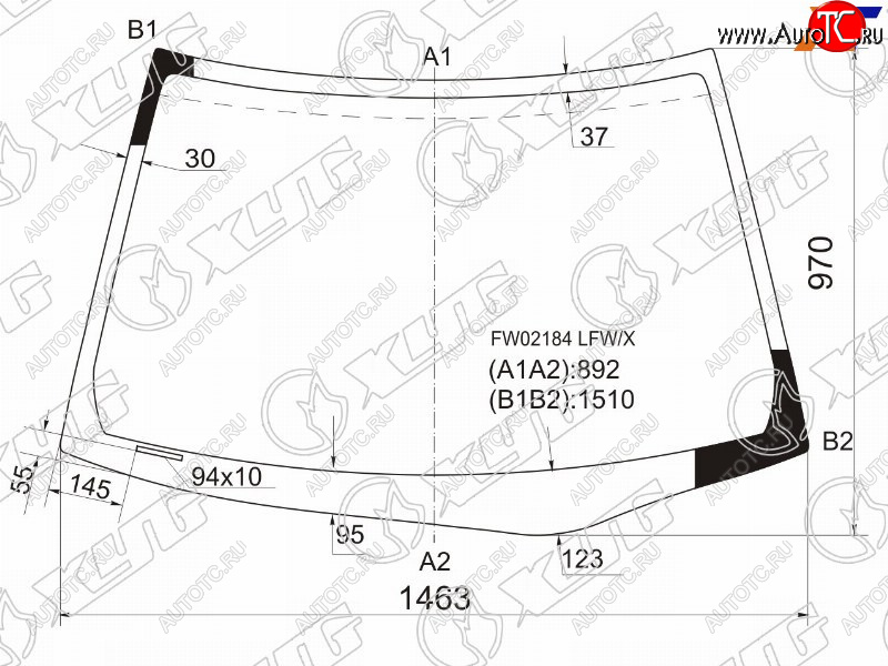 6 299 р. Стекло лобовое XYD  Honda Civic  ES (2000-2006) седан дорестайлинг, седан рестайлинг  с доставкой в г. Тамбов