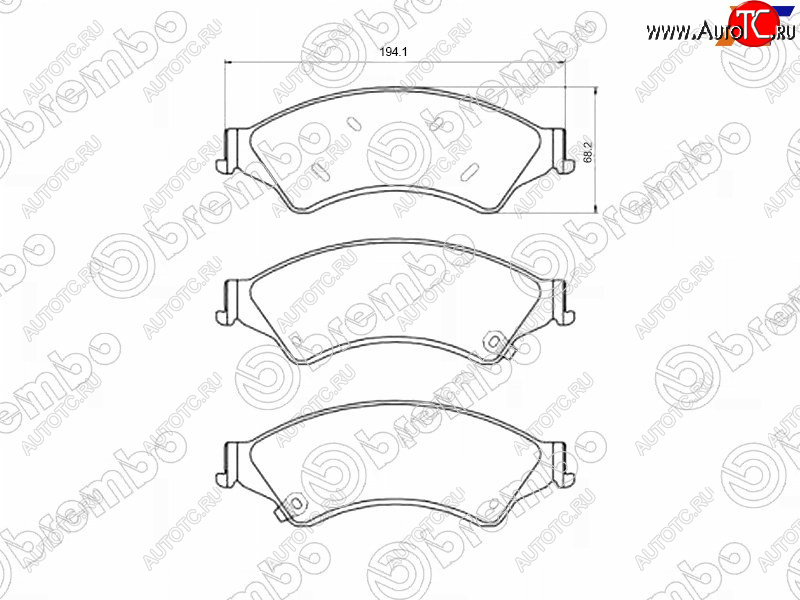 9 599 р. Колодки тормозные перед FL-FR SAT  Ford Ranger (2019-2023) SuperCab, SuperCrew  с доставкой в г. Тамбов