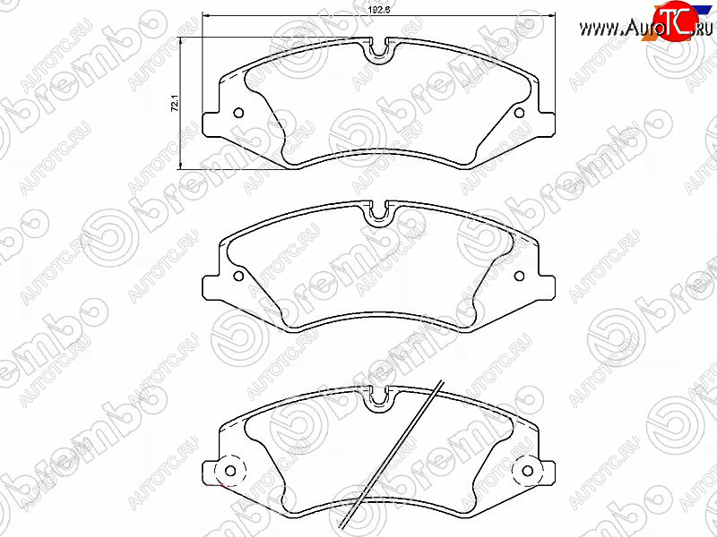 8 399 р. Колодки тормозные перед FL-FR SAT Land Rover Range Rover Sport 1 L320 дорестайлинг (2005-2009)  с доставкой в г. Тамбов