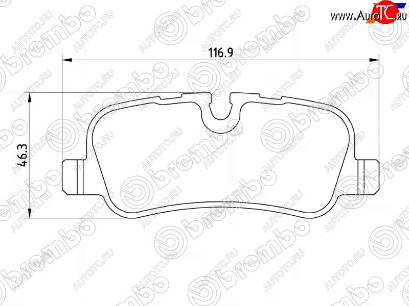 3 699 р. Колодки тормозные зад RH-LH SAT  Land Rover Range Rover Sport ( 1 L320,  2 L494) (2005-2017) дорестайлинг, рестайлинг, дорестайлинг  с доставкой в г. Тамбов