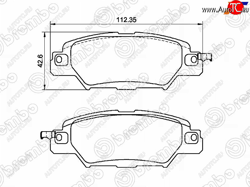 4 749 р. Колодки тормозные передние FL-FR SAT  Mazda CX-5  KF (2016-2024)  с доставкой в г. Тамбов