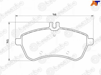 Колодки тормозные перед FR-FL SAT  C-Class  CL203, E-Class ( C207,  W212)