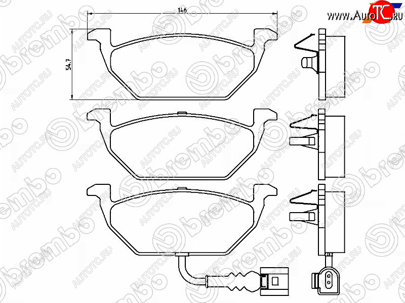 2 579 р. Колодки тормозные FR SAT   Audi A1 (8X1 хэтчбэк 3 дв.,  8XA хэтчбэк 5 дв.,  GB хэтчбэк 5 дв.), Skoda Fabia (Mk2,  Mk3), Volkswagen Polo (5)  с доставкой в г. Тамбов