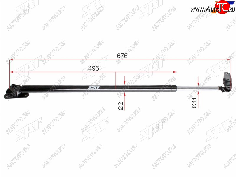 1 399 р. Упор крышки багажника LH SAT  Toyota Voxy  минивэн (2001-2007) R60 дорестайлинг, R60 рестайлинг  с доставкой в г. Тамбов