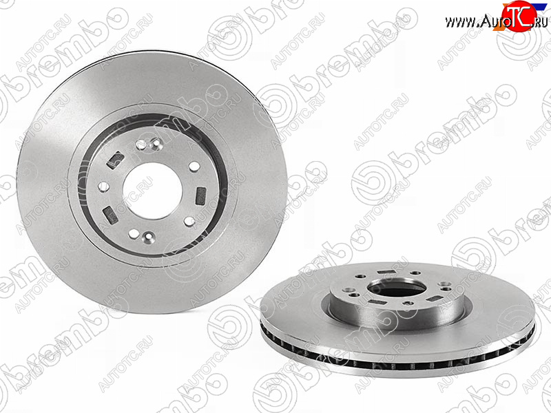 8 999 р. Передний тормозной диск BREMBO Hyundai Santa Fe SM (2000-2012)  с доставкой в г. Тамбов