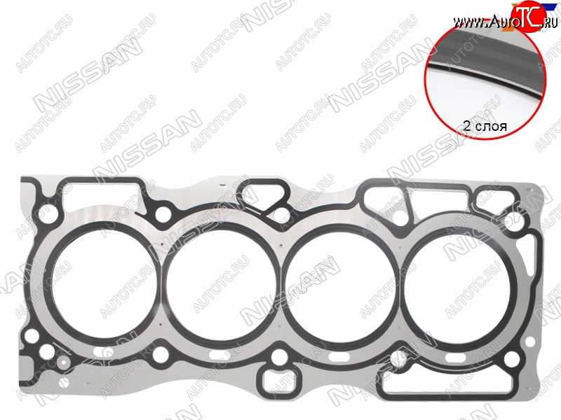 3 479 р. Прокладка ГБЦ QR25DE RH NISSAN  Nissan Murano  1 Z50 - X-trail  1 T30  с доставкой в г. Тамбов