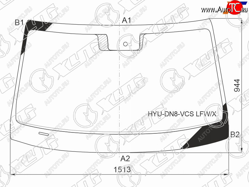 9 499 р. Стекло лобовое (Датчик дождя) XYG  Hyundai Sonata  DN8 (2019-2022)  с доставкой в г. Тамбов