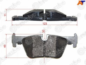 Колодки тормозные задние RH-LH SAT BMW 1 серия (F21,  F20), 3 серия (E30,  F34,  F31,  F30), X3 (F25)