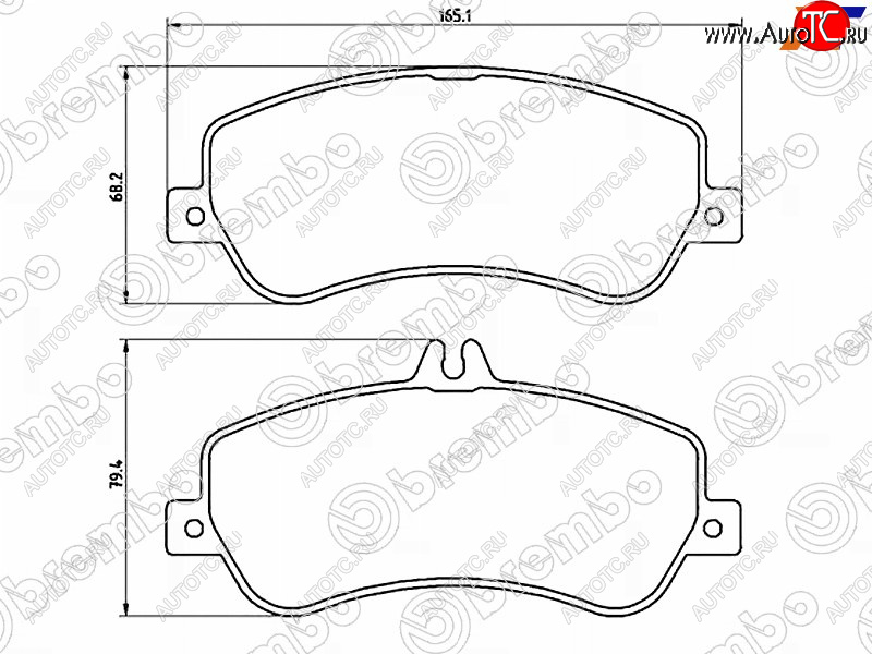 5 549 р. Колодки тормозные передние FL-FR SAT Mercedes-Benz GLK class X204 рестайлинг (2012-2015)  с доставкой в г. Тамбов