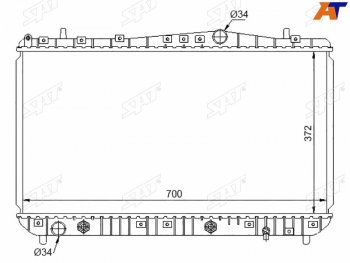 Радиатор SAT Chevrolet Lacetti седан (2002-2013)