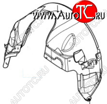 4 499 р. Левый подкрылок передний BODYPARTS  Land Rover Freelander  1 (1997-2006)  с доставкой в г. Тамбов