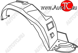 629 р. Правый подкрылок передний TYG Honda Accord CF седан дорестайлинг (1997-2000)  с доставкой в г. Тамбов